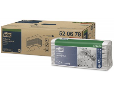 Tork Cleaning Cloth Industrial σε Φύλλα Γκρι [W4], 1φυλλο, 120 φύλ/πακ.